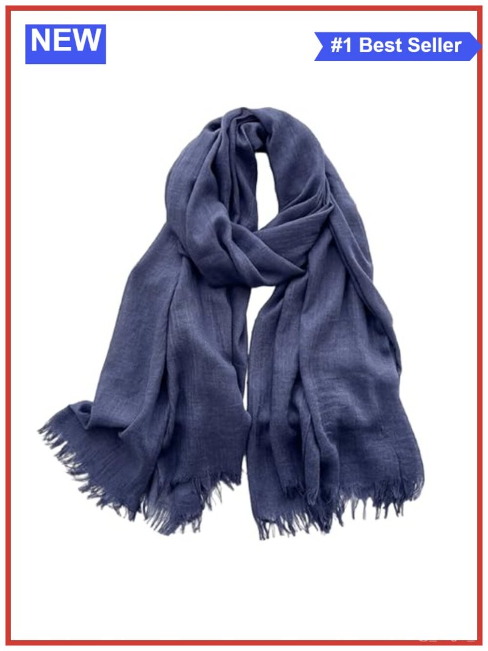 Oversized Cotton Blend Scarf Wrap Shawl Lightweight Soft Knit